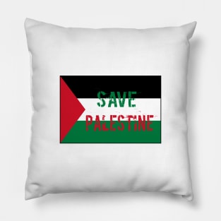 Save Palestine Flag Pillow