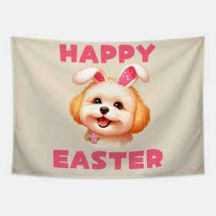 Maltipoo Easter Bunny Tapestry