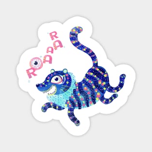 Blue Tiger Magnet