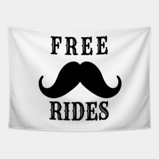 Free Mustache Rides Tapestry