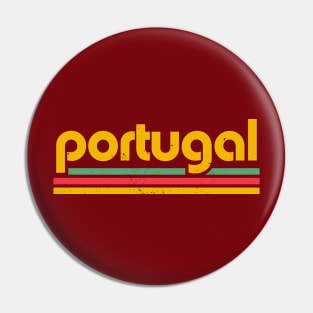 Retro Portugal Football // Vintage Grunge Portuguese Pride Pin