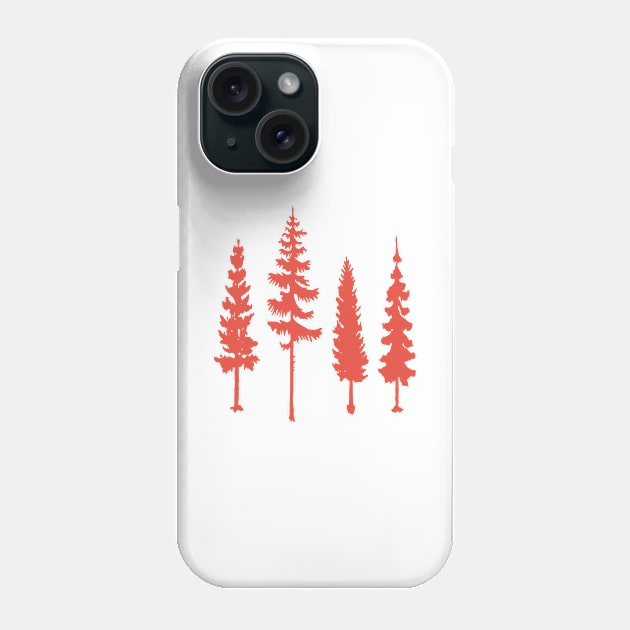 Trees silhouette Phone Case by PallKris