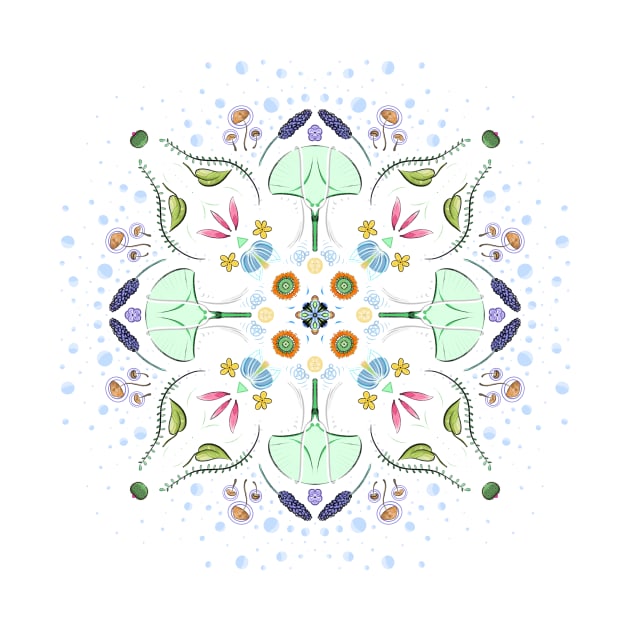 floral mandala by locheerio