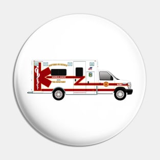 Hastings on Hudson Fire Dept.  ambulance Pin