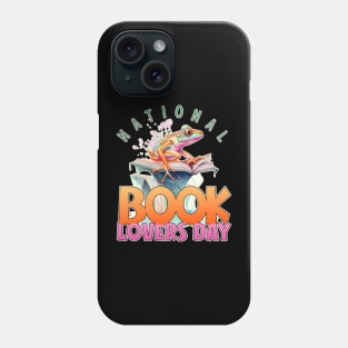 National Book Lovers Day Frog Phone Case