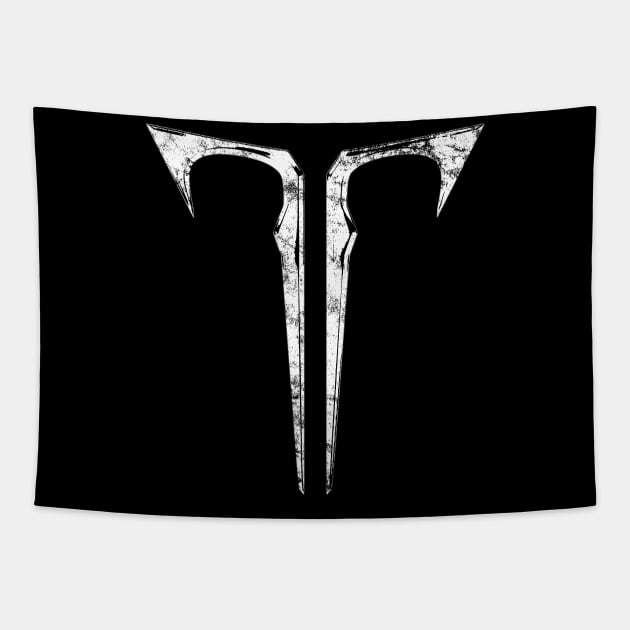 Lost Ark White Icon Tapestry by StebopDesigns