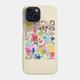 Everyone communicates differently autism awareness Phone Case