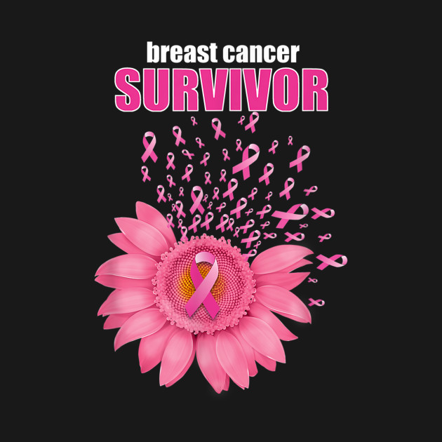 Discover Pink Ribbon Daisy Floral Breast Cancer Survivor - Breast Cancer Survivor - T-Shirt