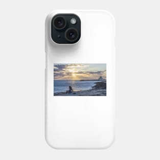 The Sunbather, sunset at StKilda Pier, StKilda, Victoria, Autralia. Phone Case