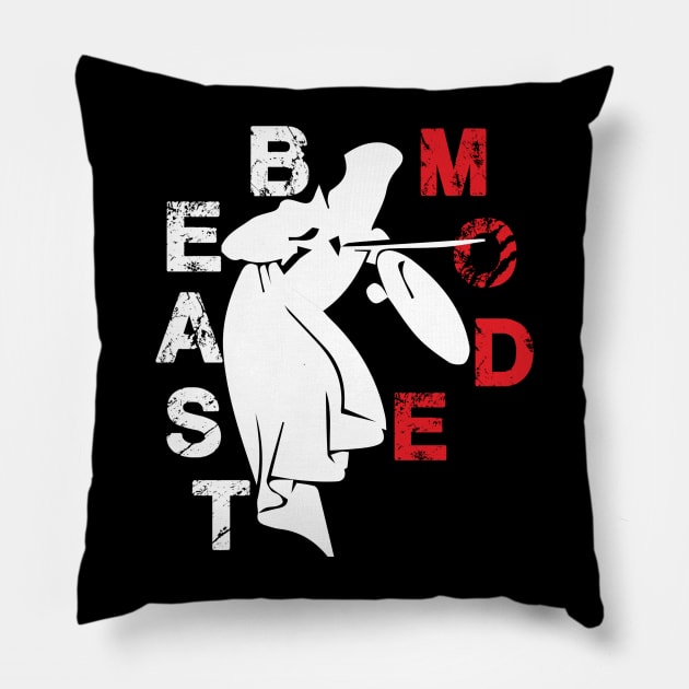 Beast mode unlocked Pillow by Boss creative