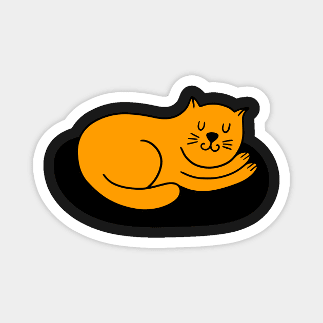 Doodle cat Magnet by Savvalinka