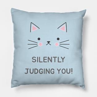 Judging Cat Pillow