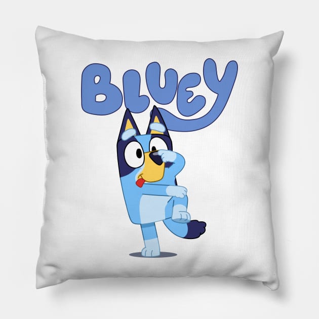 Bluey and Bingo funny Pillow by Justine Nolanz