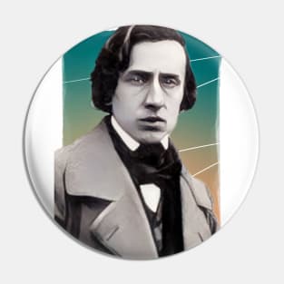 Polish Composer Frédéric Chopin illustration Pin