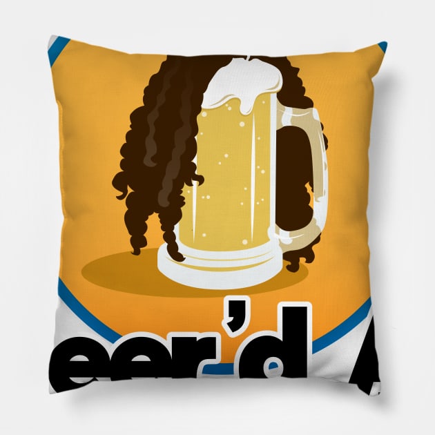 Classic Beer'd Al Pillow by beerdalpodcast