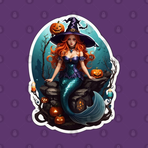 Halloween Mermaid Wizard by MGRCLimon