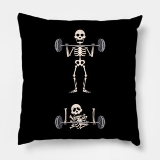 Skeleton Gym Pillow