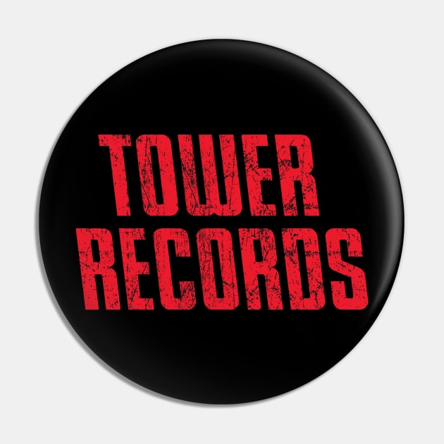 Vintage Tower Records Pin by Triggers Syndicate