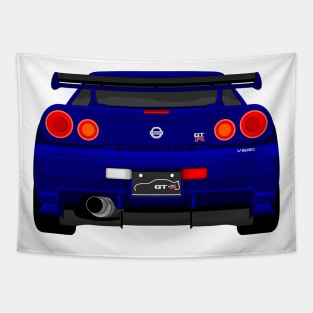 GTR R34 NAVY Tapestry