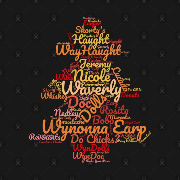 Wynonna Earp Word Tree by LiminalSpaceDesigns