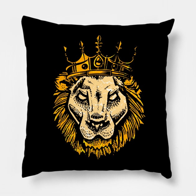 King Lion Pillow by Mila46