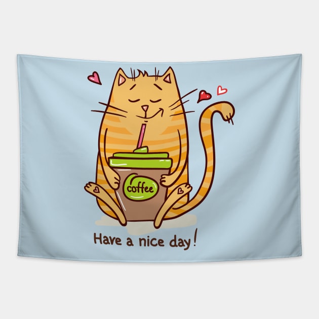 Have a nice day! Tapestry by DogsandCats