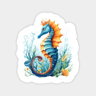 Watercolor Seahorse Magnet