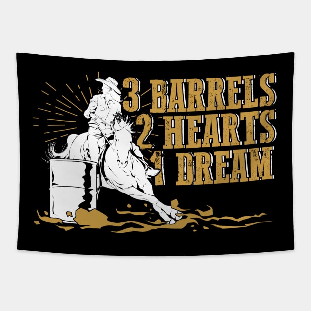 Barrel Racing Barrel Race Racer Gift Tapestry by Dolde08