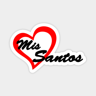 Corazón mis Santos Magnet