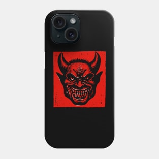 Lino Cut Devil Phone Case