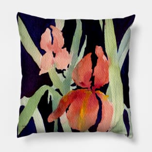 Dark Irises Pillow