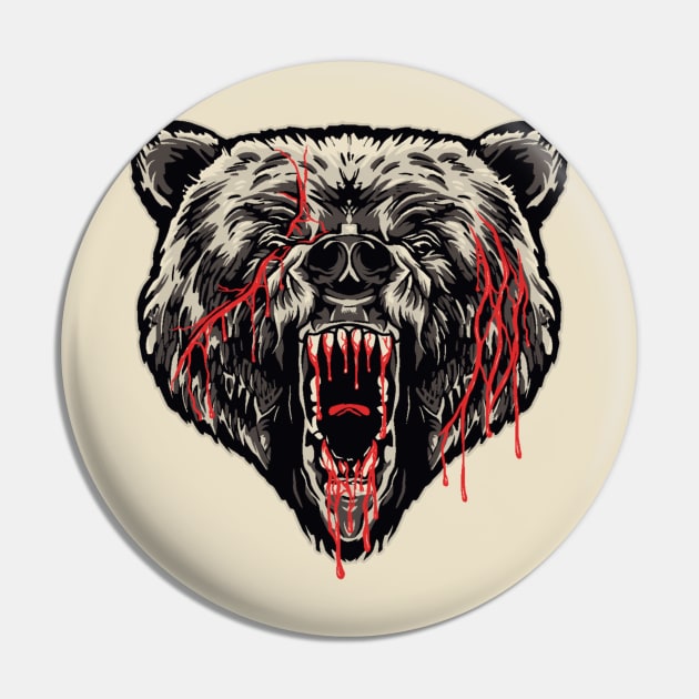 Tough Bear Pin by DANPUBLIC