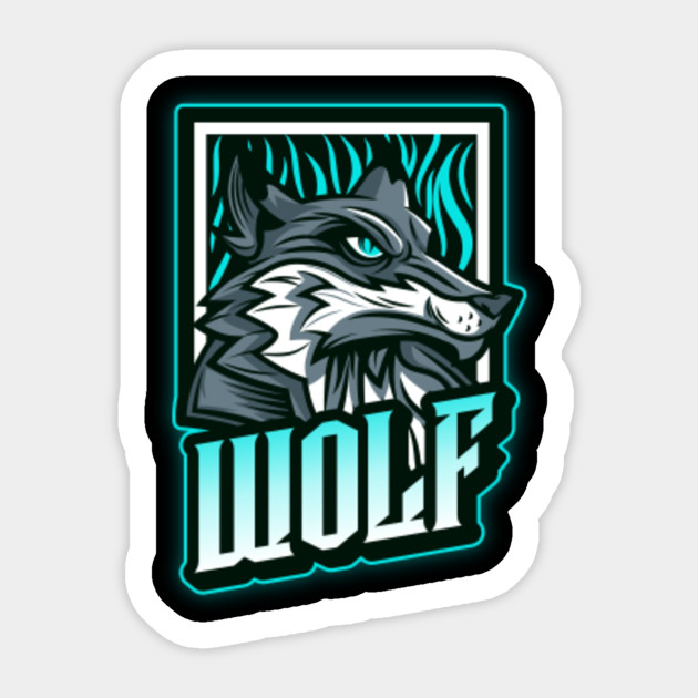 3d Cool Wolf Wolf Sticker Teepublic