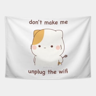 Passive aggressive muffin cat wifi Tapestry