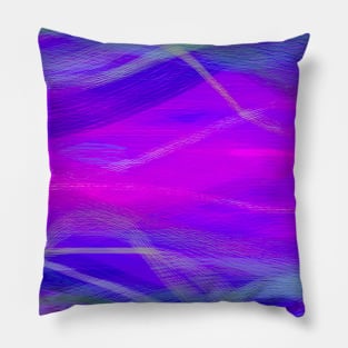 blue brushstroke Pillow