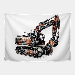 Excavator Tapestry