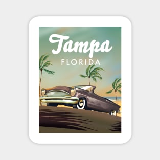 Tampa Florida Travel poster Magnet