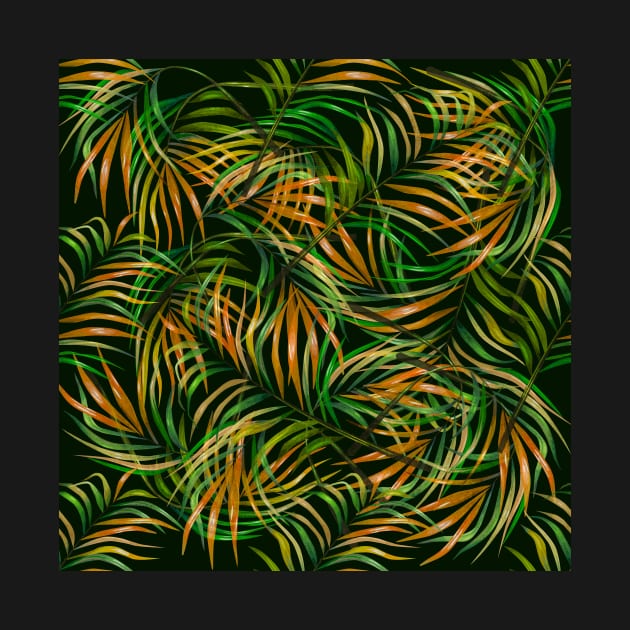 Colorful Tropical Fronds by StudioGrafiikka