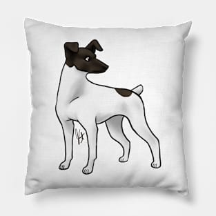 Dog - Japanese Terrier - Black and White Pillow