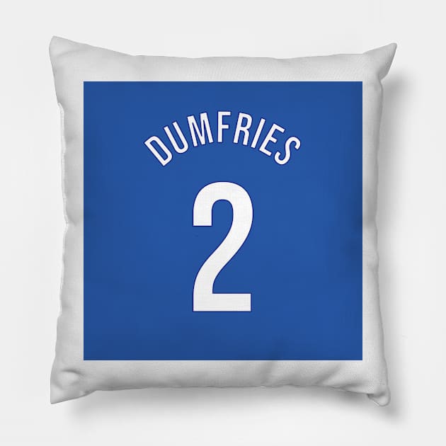 Dumfries 2 Home Kit - 22/23 Season Pillow by GotchaFace