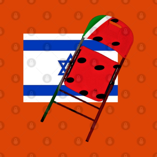 Watermelon Folding Chair To Brutal Occupation - Back by SubversiveWare