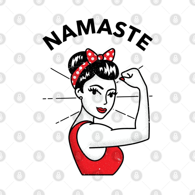 Namaste Rosie the Riveter Style by DesignIndex