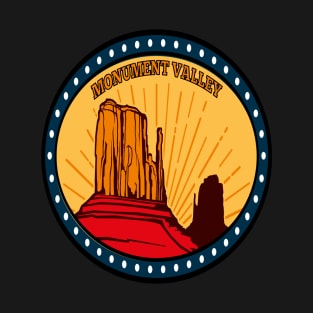 Monument Valley- Colorado Plateau Retro-Vintage Patch T-Shirt