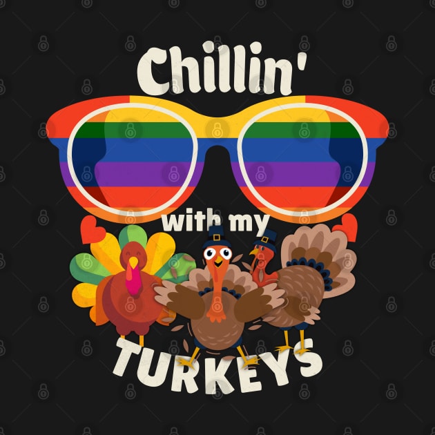 Chillin' with my turkeys by alcoshirts
