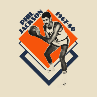 Phil Jackson Retro Style Trading Card T-Shirt