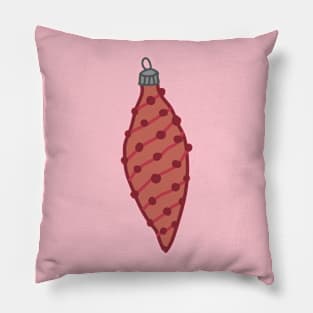 Red Christmas Ornament Pillow