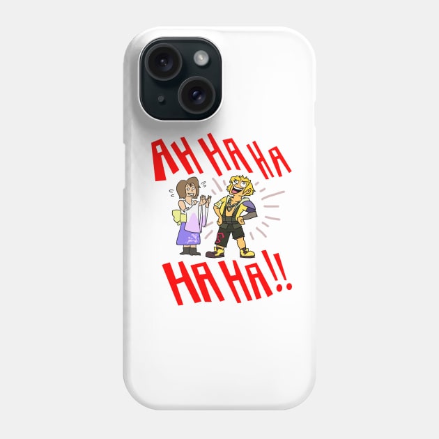 Tidus Laugh (Red Text Ver) Phone Case by sky665