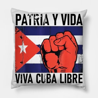 Cuba Flag Cuba Power Pride Vintage Sos Cuba Pillow