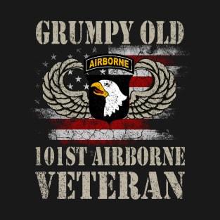 Grumpy Old 101st Airborne Division Veteran T Shirt Mens T-Shirt