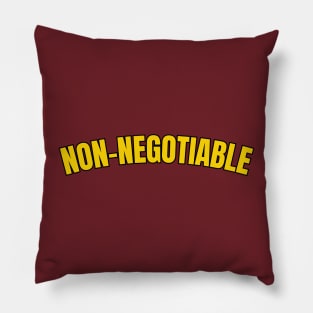 Non-Negotiable Pillow